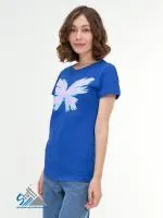 Футболка М-68 синяя «Бабочка»